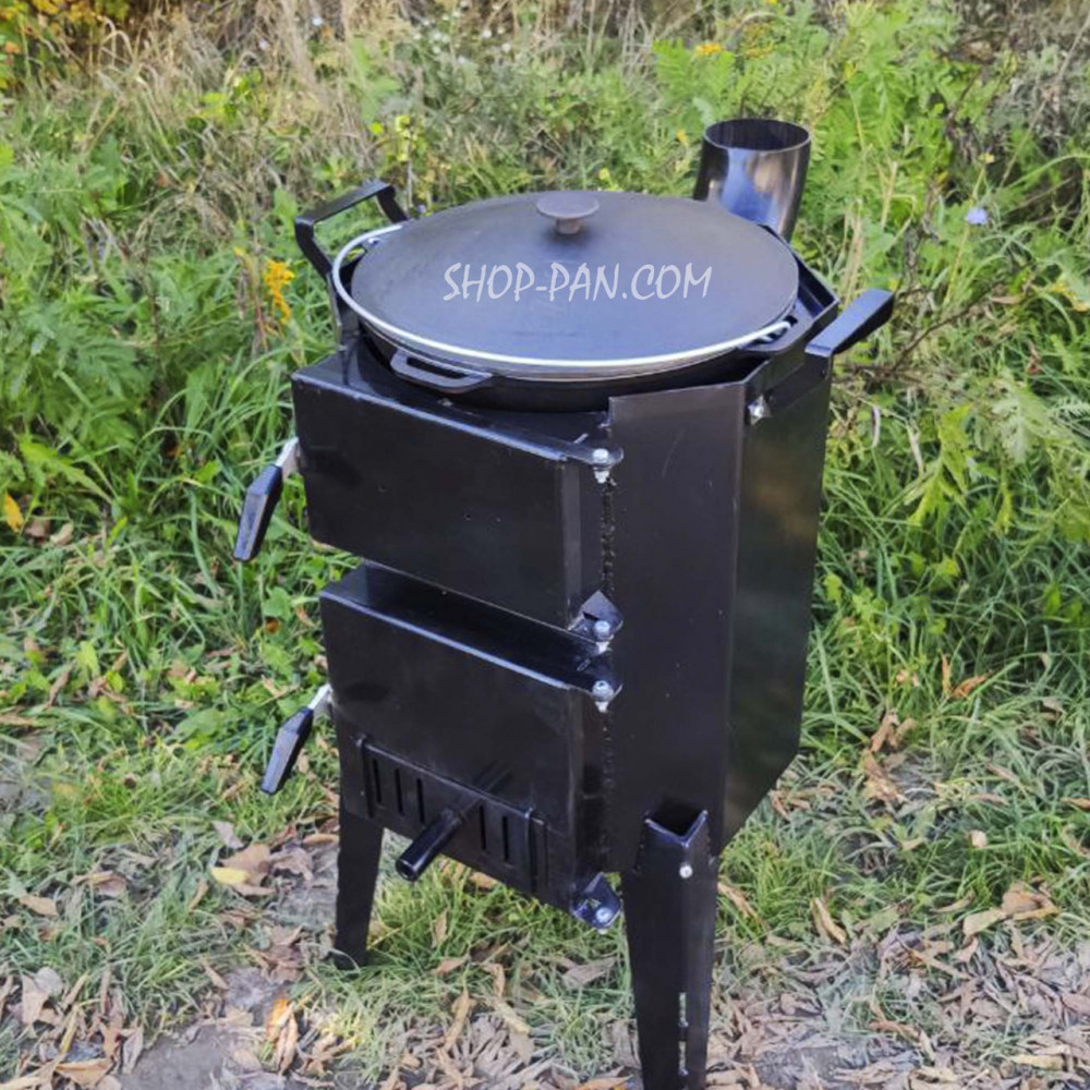 Піч-буржуйка SHOP-PAN 3 мм під казан на дровах 2425824695