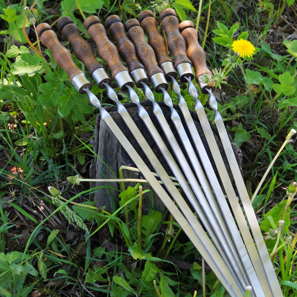 Шампура з дерев'яною ручкою 14 мм 1 шт./720*14*3 2425825607