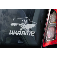 Стикер Ukraine Герб України тризуб