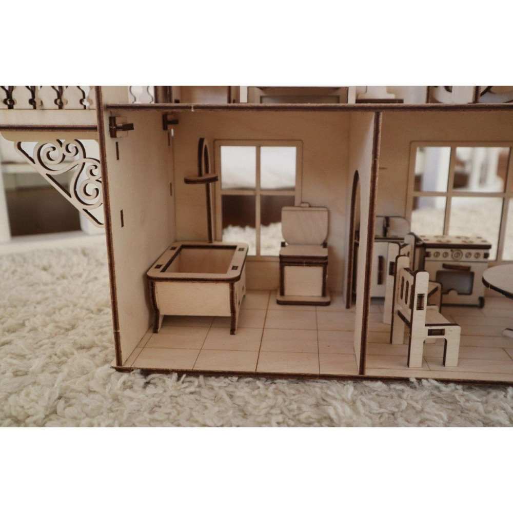 Будиночок для LOL з меблями і рухомим ліфтом 2566714797