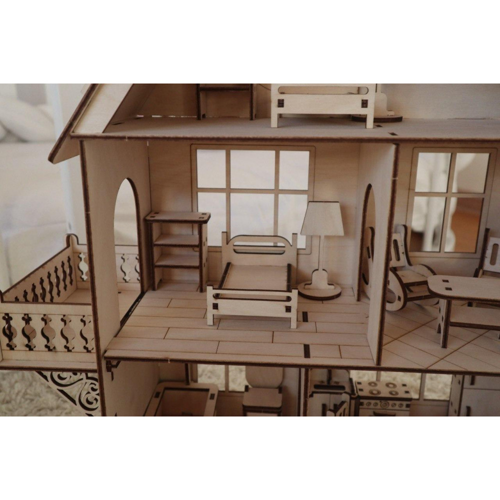 Будиночок для LOL з меблями і рухомим ліфтом 2566714797