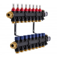 503208 Коллектор пластиковый на 8 контуров с расходомерами Tervix Pro Line