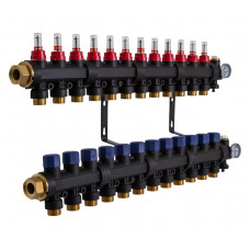 503212 Коллектор пластиковый на 12 контуров с расходомерами Tervix Pro Line