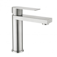 Змішувач для раковини низький Lidz Nexus 001F (k35)  LDNEX001FNKS49184 Nickel