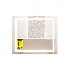 Дзеркало Lidz Kubis (KU1) 600х700 з LED-підсвічуванням Touch, з антизапотіванням, з димером, рег. яскравості LDKU60070049285