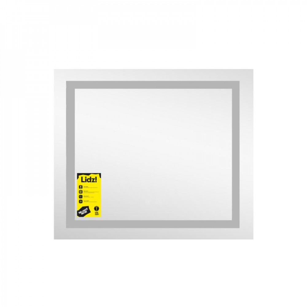 Дзеркало Lidz Kubis (KU1) 600х700 з LED-підсвічуванням Touch, з антизапотіванням, з димером, рег. яскравості LDKU60070049285 SD00055409