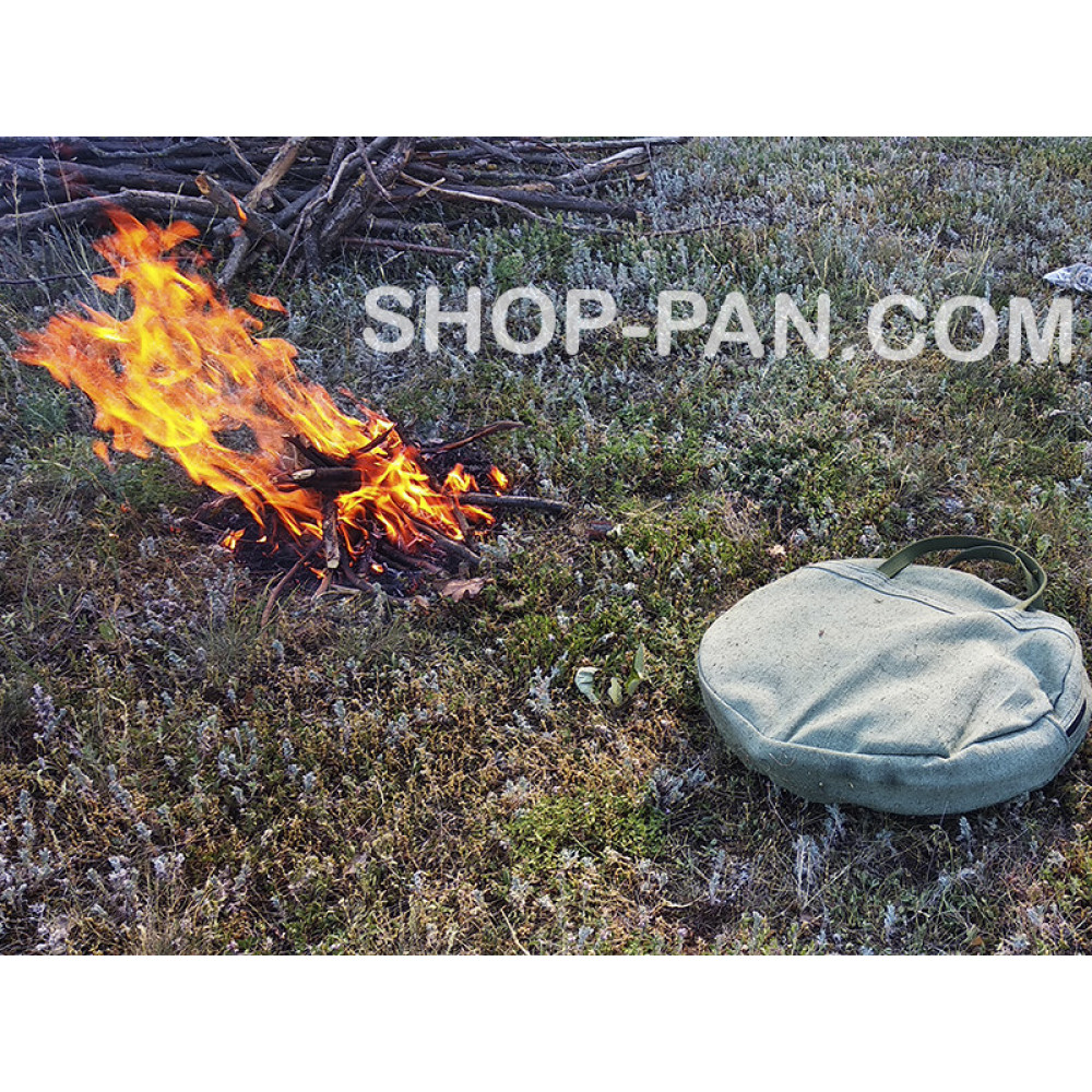 Сковорода борони з кришкою та чохлом для пікніка 40 см 52