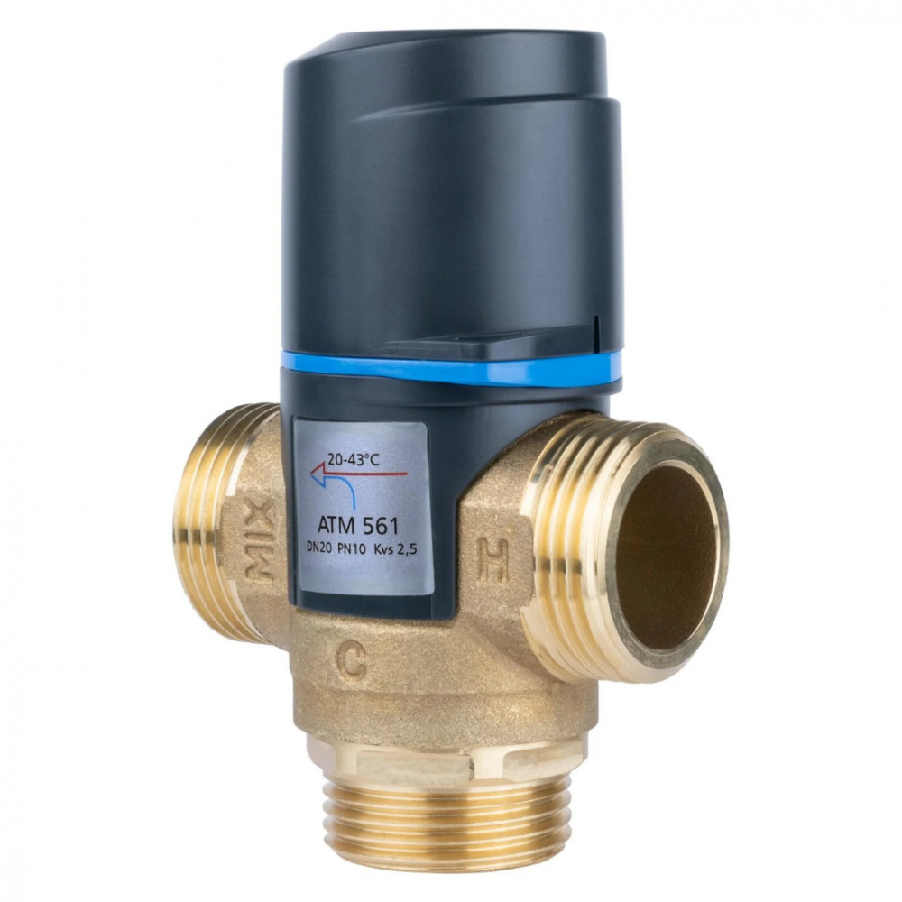 521103 Комплект обладнання для водяної теплої підлоги на 3 контури з клапаном ATM 521103