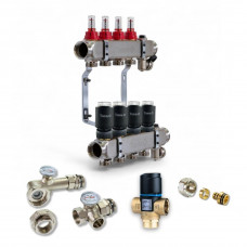 521104 Комплект обладнання для водяної теплої підлоги на 4 контури  з клапаном ATM