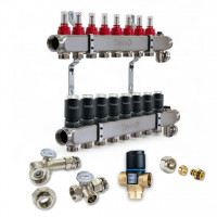 521108 Комплект обладнання для водяної теплої підлоги на 8 контурів  з клапаном ATM