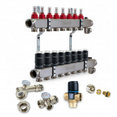 521108 Комплект обладнання для водяної теплої підлоги на 8 контурів  з клапаном ATM