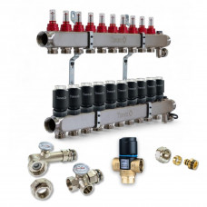 521110 Комплект обладнання для водяної теплої підлоги на 10 контурів  з клапаном ATM