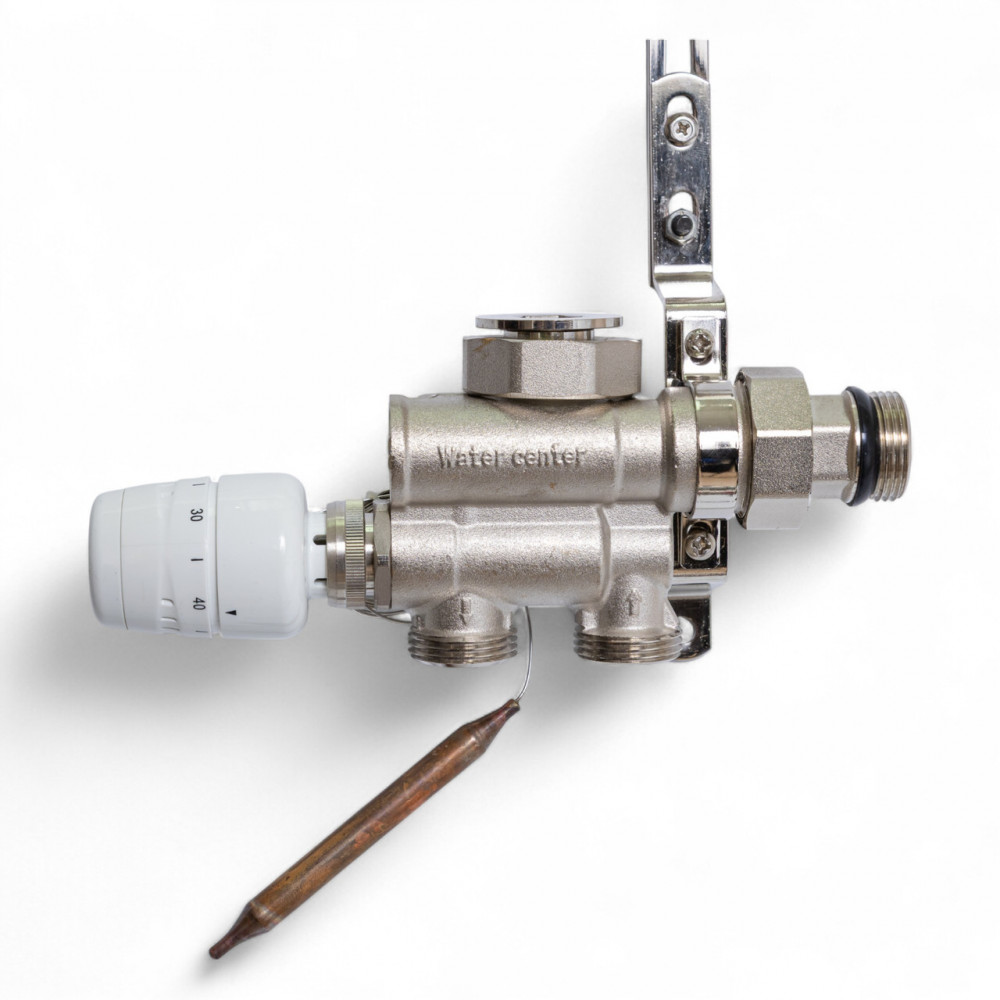 521211 Змішувальний вузол Tervix Pro Line для теплої підлоги без насосу, з термоголовкою 521211