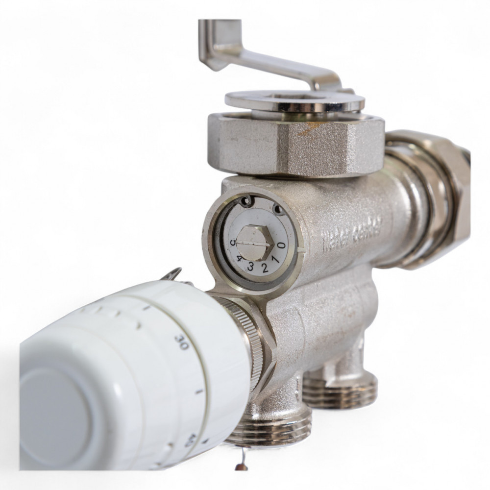 521211 Змішувальний вузол Tervix Pro Line для теплої підлоги без насосу, з термоголовкою 521211