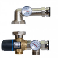 521411 Смесительный узел 1" для теплого пола Tervix Mixset с термост. клапаном ATM561 без насоса