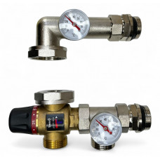 521422 Змішувальний вузол 1" для теплої підлоги Tervix Mixset з термост. клапаном TMV без насосу