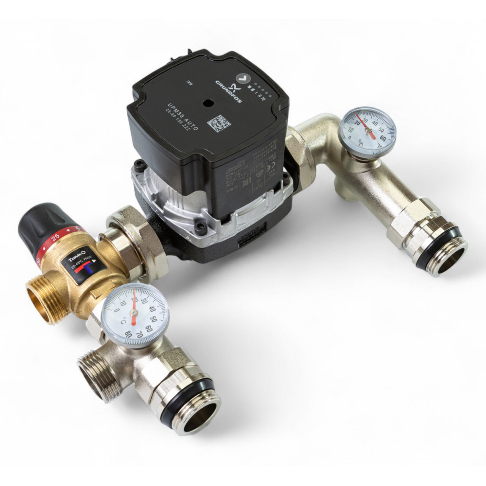 521451 Змішувальний вузол 1" для теплої підлоги Tervix Mixset з част. насосом та клапаном TMV 521451