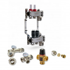 522102 Комплект обладнання для водяної теплої підлоги на 2 контури з клапаном TMV