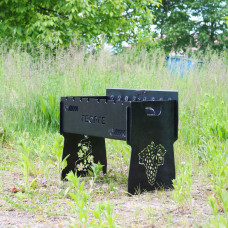 Мангал автоматичний на 8 шампурів з гравіюванням