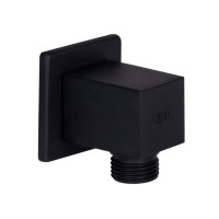 Акційний набір Qtap 1+1=3: Підключення для шланга Spojeni Matt Black, прямокутне QT809810842857NB