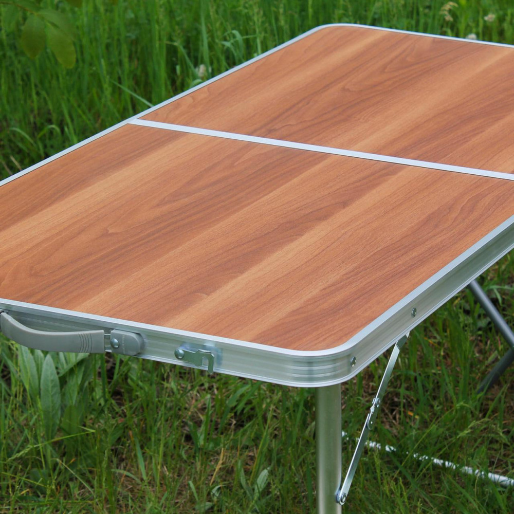 Розкладний стіл (коричневий) для пікніка, стільці SP00483