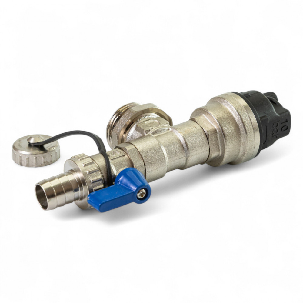 549020 Розповітрювач зі зливним клапаном (синя смужка), Tervix 549020