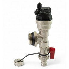 549021 Розповітрювач зі зливним клапаном (червона смужка), Tervix