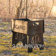 Мангал розбірний з індивідуальним гравіюванням - на подарунок