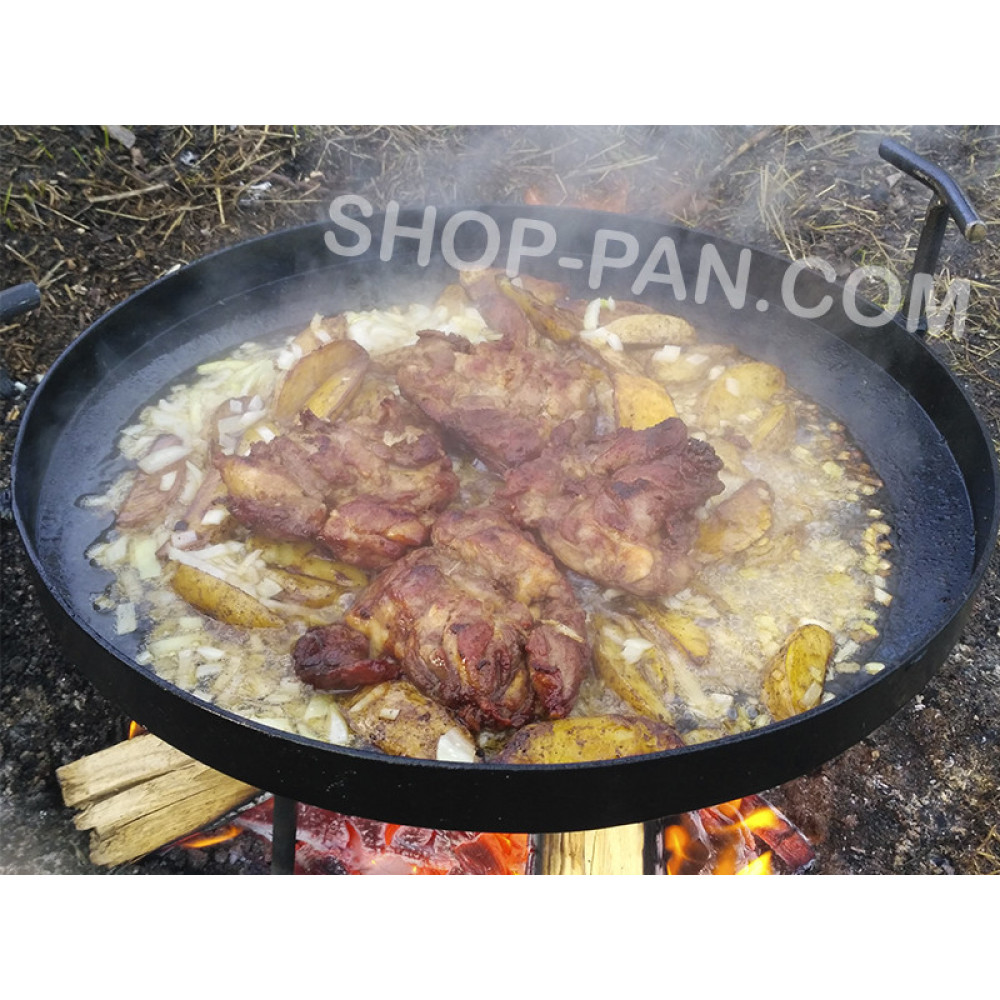 Сковорода з диска борони 50 см з кришкою та чохлом 57