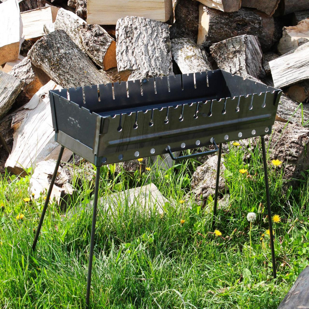 Мангал-валіза 6-12 шампурів для пікніка та дачі 59