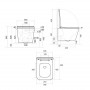 Унітаз підвісний Qtap Tern Ultra Quiet 520×345×325 мм, Marble, з сидінням Slim Duroplast / Soft-close / Quick Release QTTER26MR49002 SD00055126