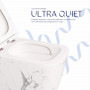 Унітаз підвісний Qtap Tern Ultra Quiet 520×345×325 мм, Marble, з сидінням Slim Duroplast / Soft-close / Quick Release QTTER26MR49002 SD00055126