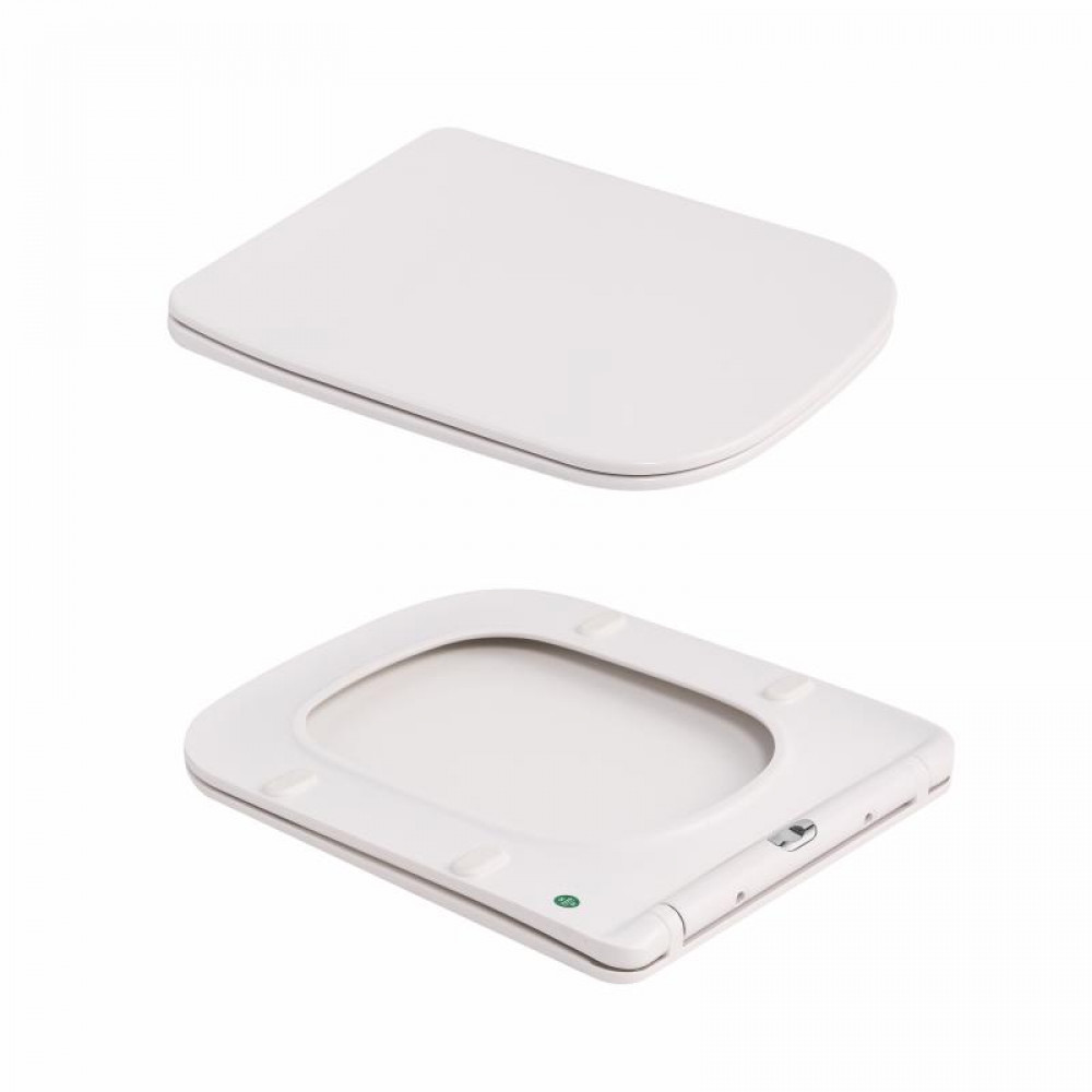Унітаз підвісний Qtap Tern Ultra Quiet 520×345×325 мм, Marble, з сидінням Slim Duroplast / Soft-close / Quick Release QTTER26MR49002 SD00055126