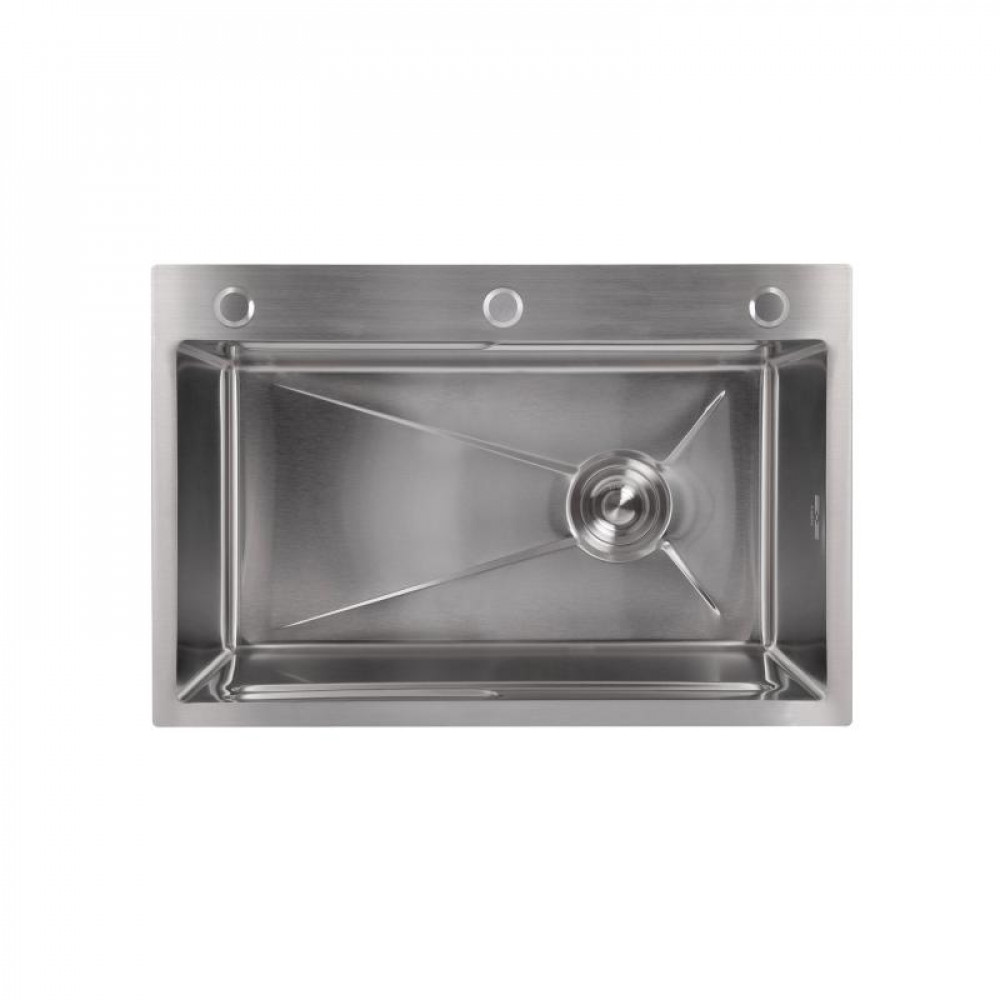 Мийка для кухні інтегрована Lidz Handmade H6845 Brushed Steel 3,0/1,0 мм LDH6845BRU49455 SD00055579