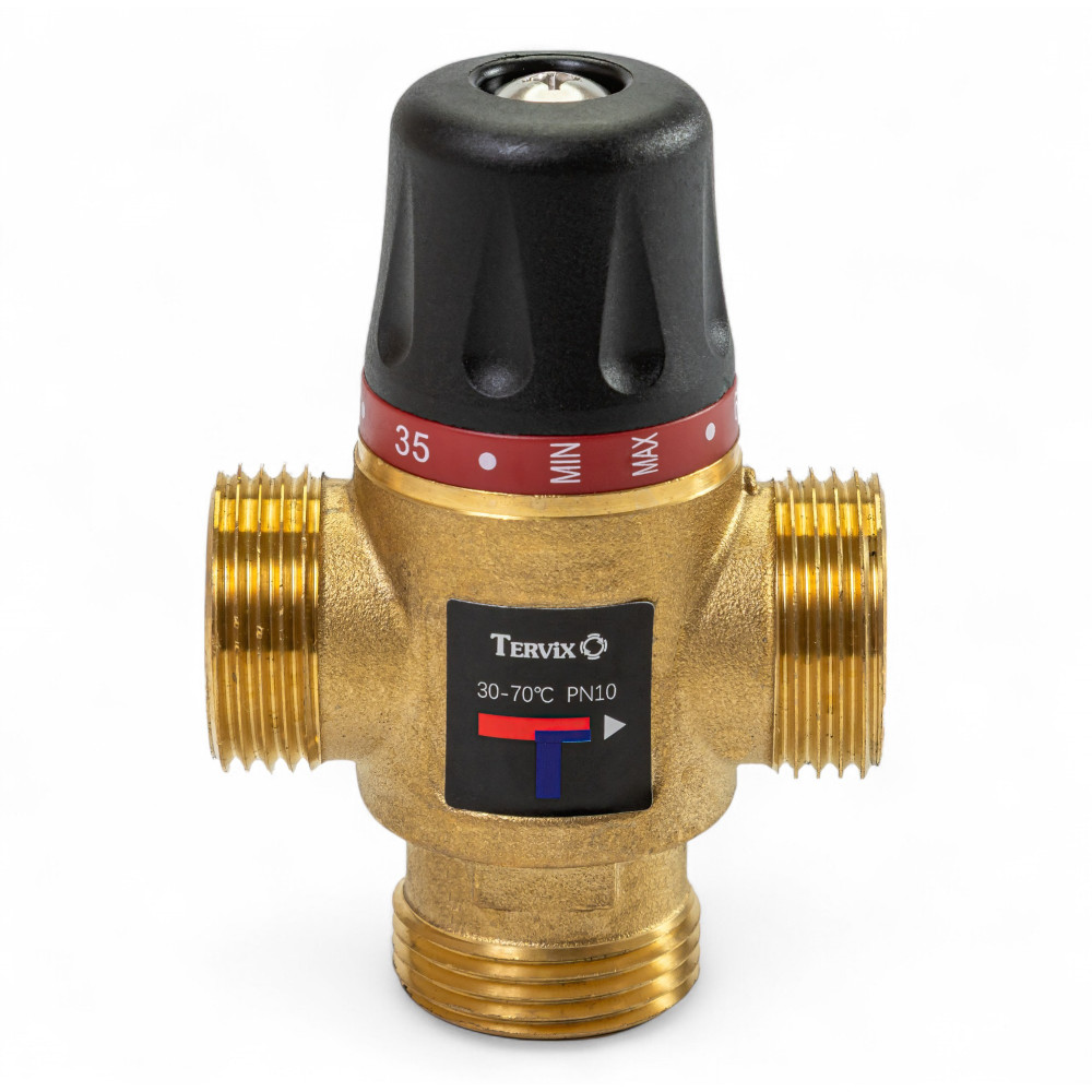 312234 Термостатичний змішувальний клапан Tervix Pro Line TMV, G1" діапазон темп. 30-70C, Kvs 2,5 312234