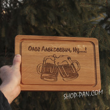 Кухонна дошка з гравіруванням  бокали