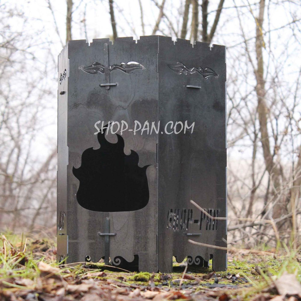 Піч для сковороди/кокла з прорізами для шампурів 2425823492