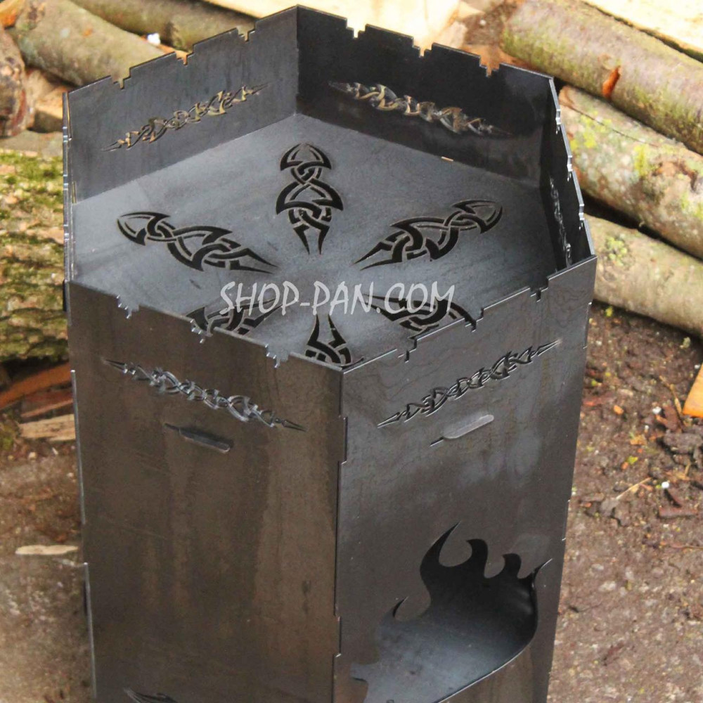 Піч для сковороди/кокла з прорізами для шампурів 2425823492