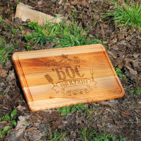 Кухонна дошка з гравіруванням - бос на кухні