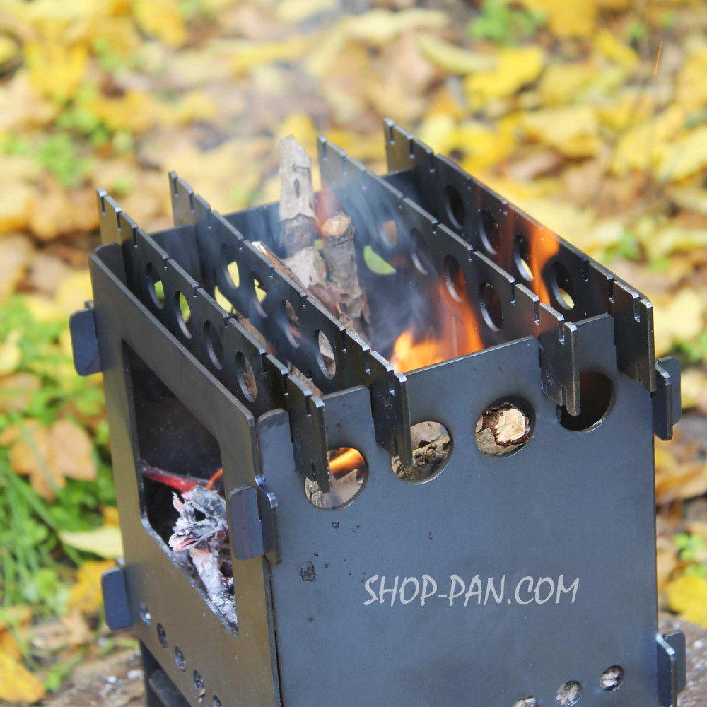 Разборная походная печь - Щепочница 2 мм 2425824718