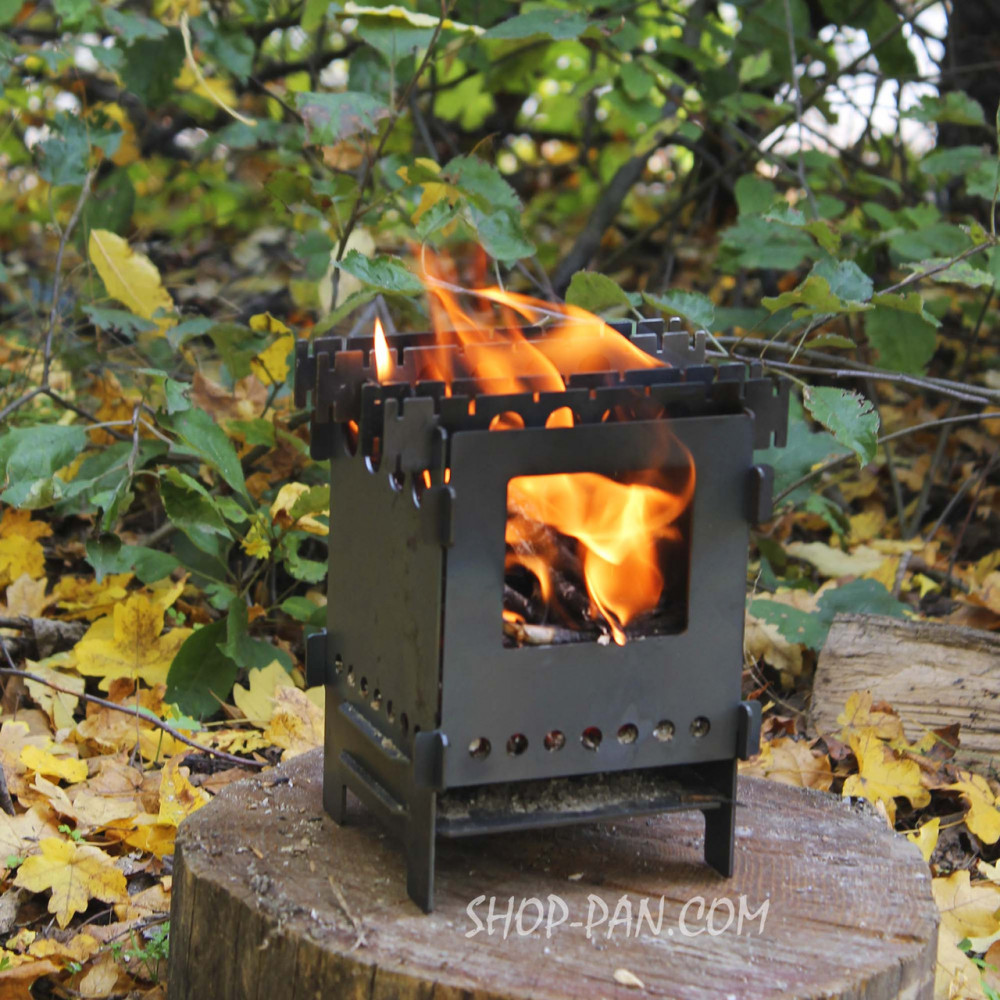 Разборная походная печь - Щепочница 2 мм 2425824718