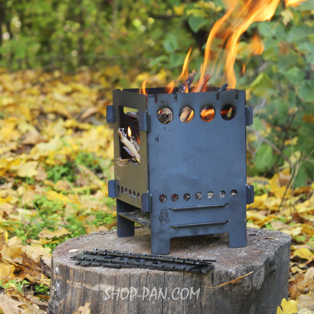 Разборная походная печь - Щепочница 2 мм 2425824718