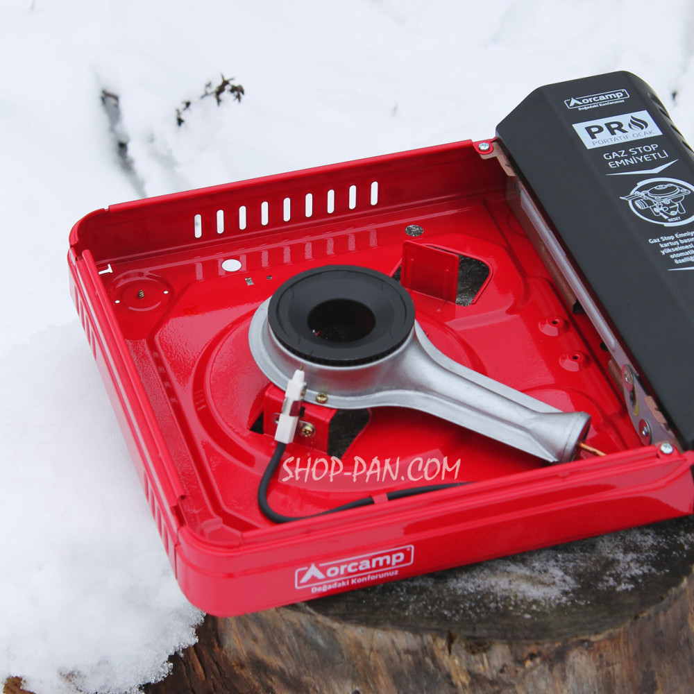 Портативна газова плита-обогрівач Orcamp у пластиковому кейсі та балоном 2425824732