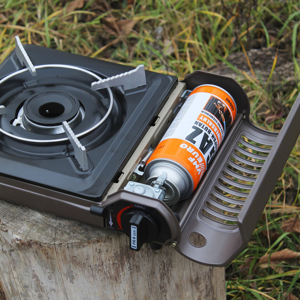 Портативна газова плита-обогрівач Orcamp у пластиковому кейсі та балоном 2425824732