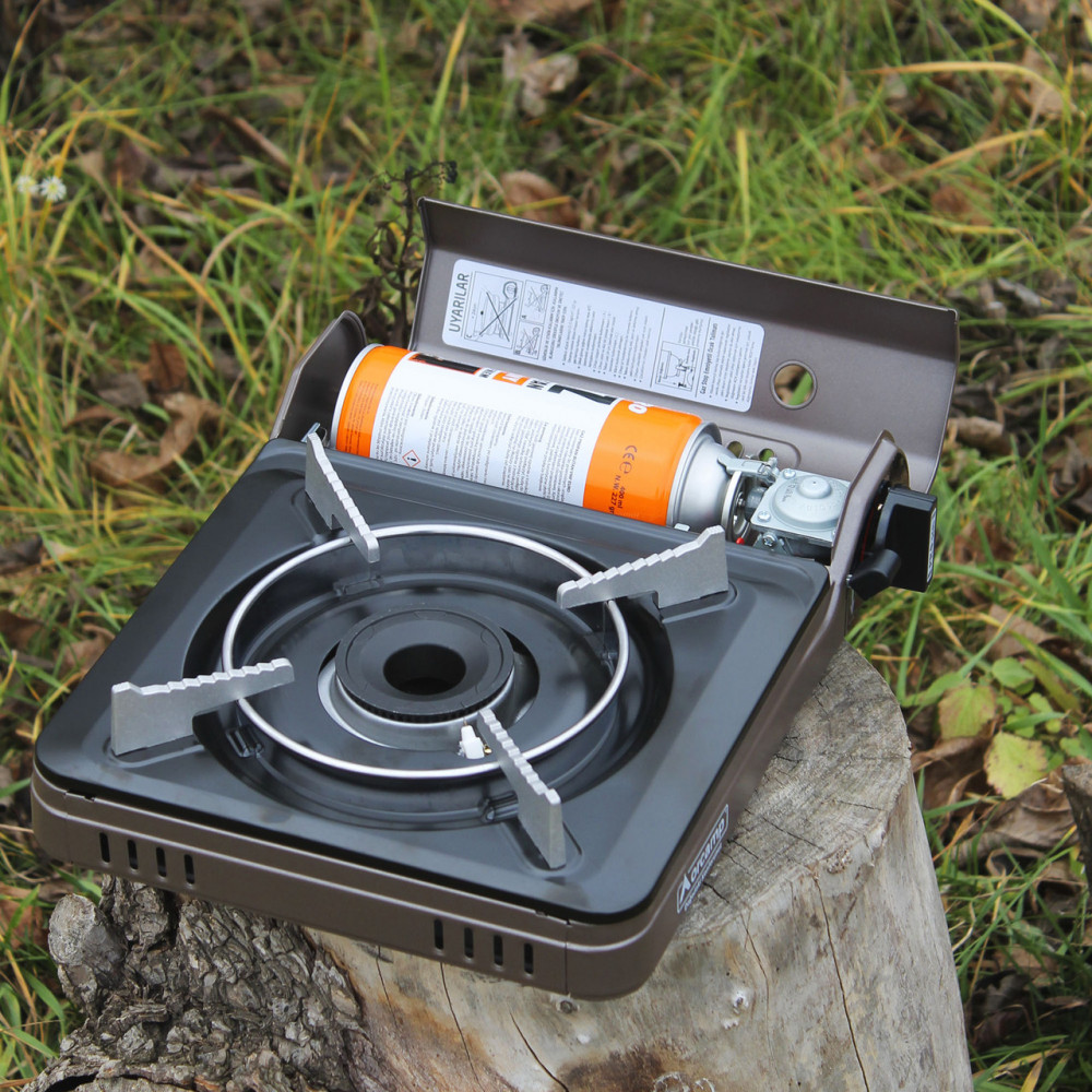Портативна газова плита-обогрівач Orcamp у пластиковому кейсі та балоном 2425824732