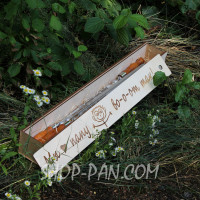 Коробка для шампуров с индивидуальной надписью