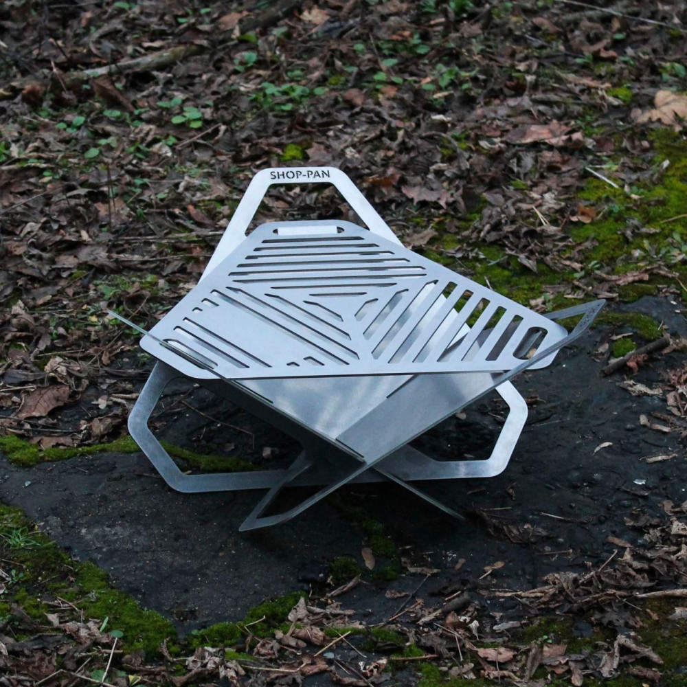 Чаша з нержавійки для вогню розбірна 2855149843