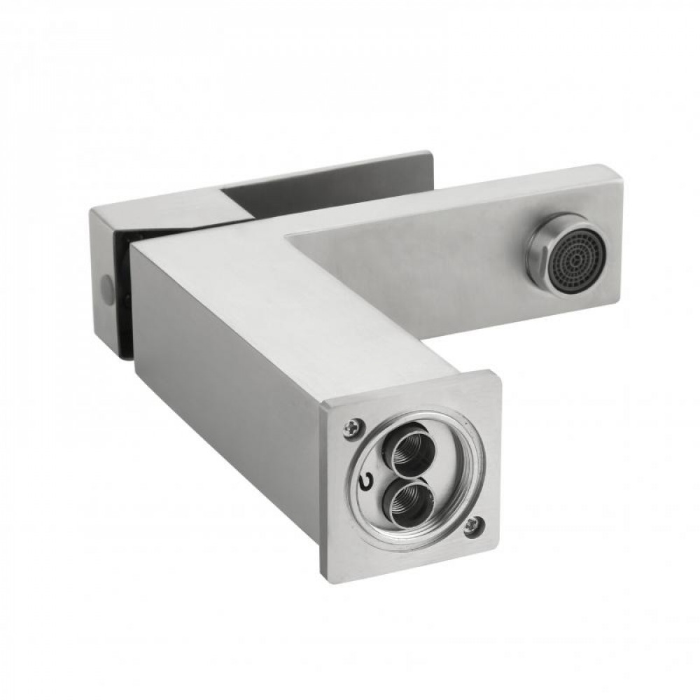 Змішувач для раковини низький Lidz Helix 001F (k35) LDHEL001FNKS49178 Nickel SD00055302