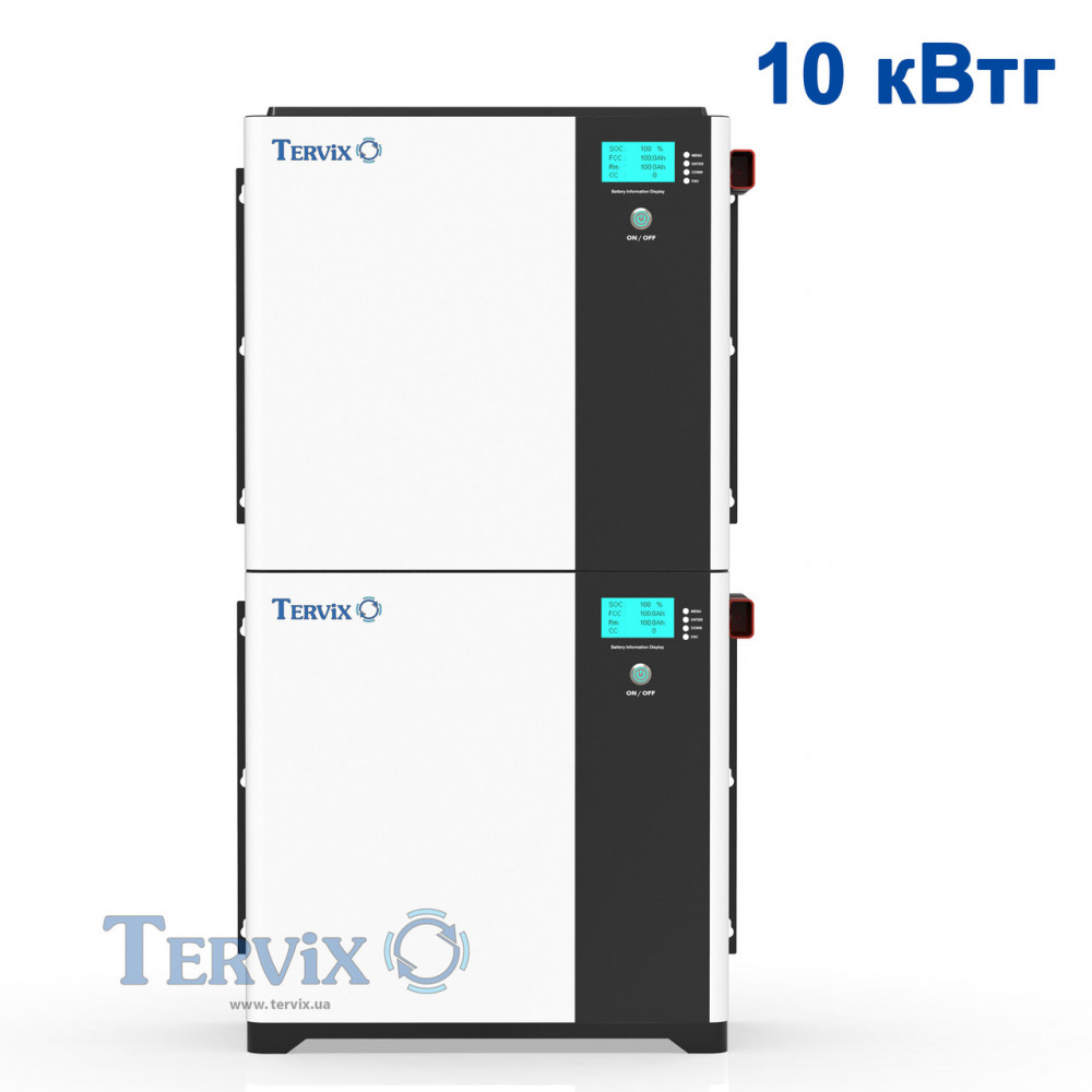 621041 Акумуляторна батарея LiFePO4, 51,2В 100 Аг Tervix Pro Line 621041