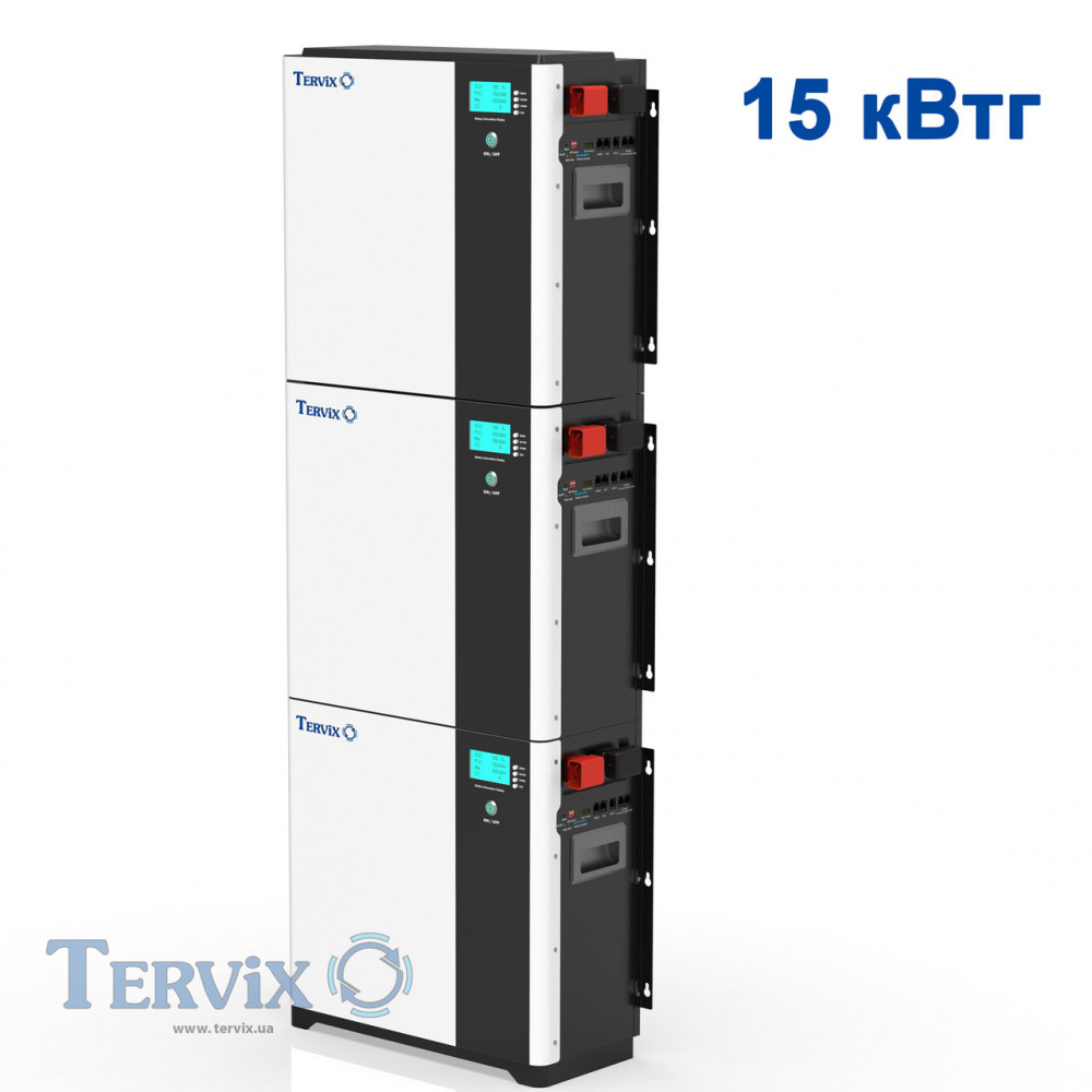 621041 Акумуляторна батарея LiFePO4, 51,2В 100 Аг Tervix Pro Line 621041